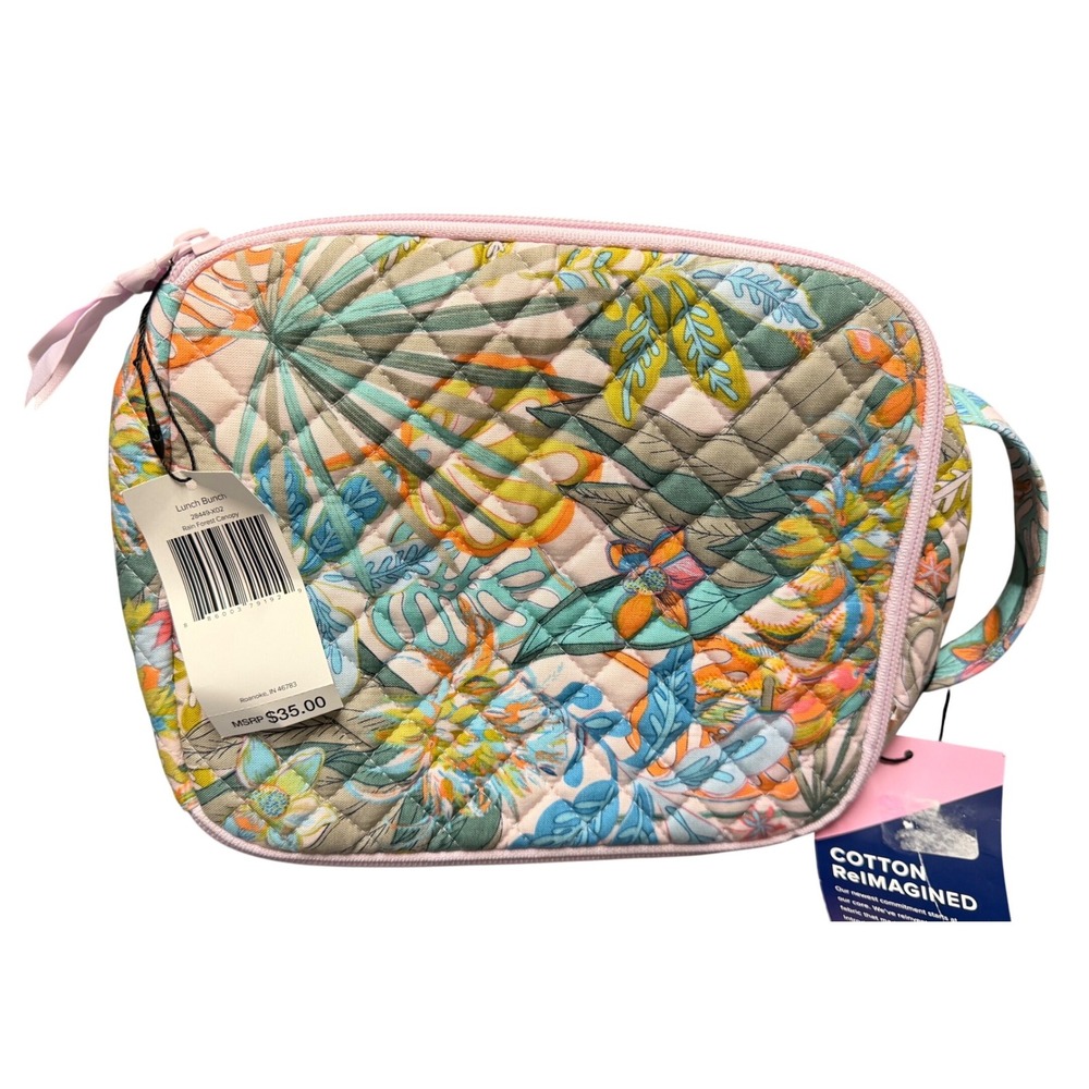 Vera Bradley Lunch Bunch Bag Rain Forest Canopy NWT  Floral Quilted Insulated